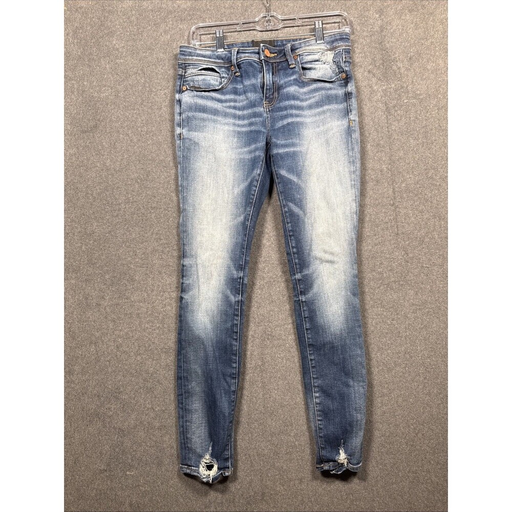 Buckle Black Fit No. 53 Womens Skinny Jeans Medium Wash Blue Size 28
